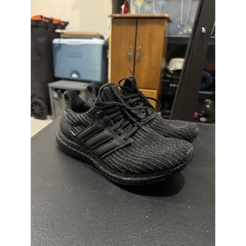 Adidas Ultraboost 4.0 Triple Black Sneakers F36641 Mens 6 / Womens 7.5